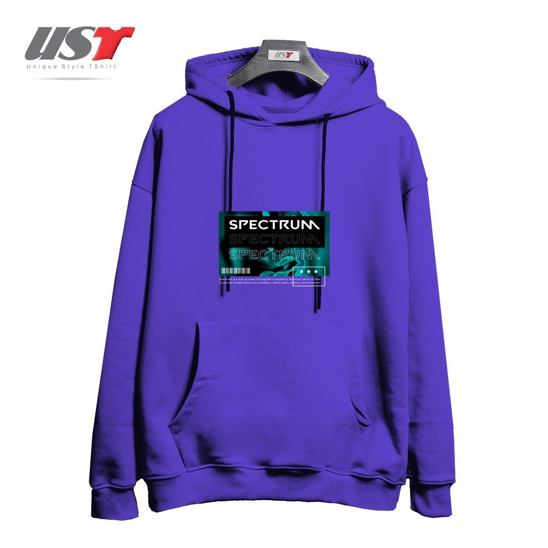 طرح typography 22 هودی اورسایزرنگ بنفش