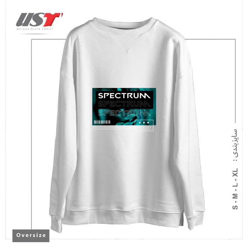 سوییشرت اورسایز طرح typography 22