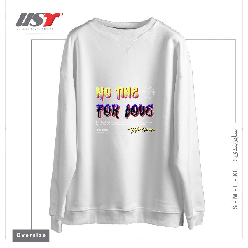 سوییشرت اورسایز طرح typography 26