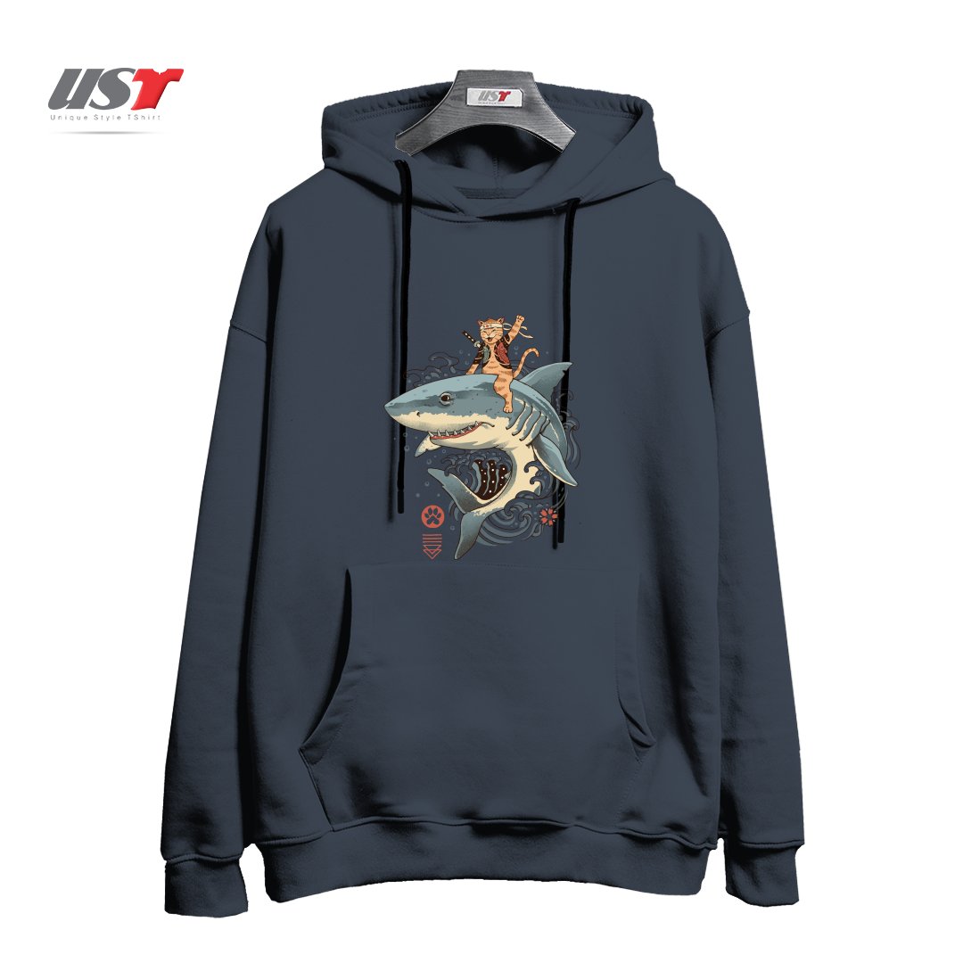 طرح CATANA SHARK هودی اورسایزرنگ دودی