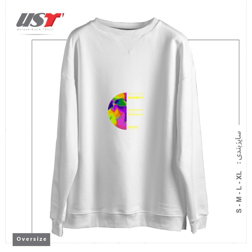 سوییشرت اورسایز طرح typography 28