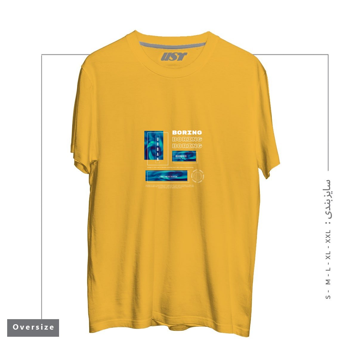 تیشرت اورسایز طرح typography 31