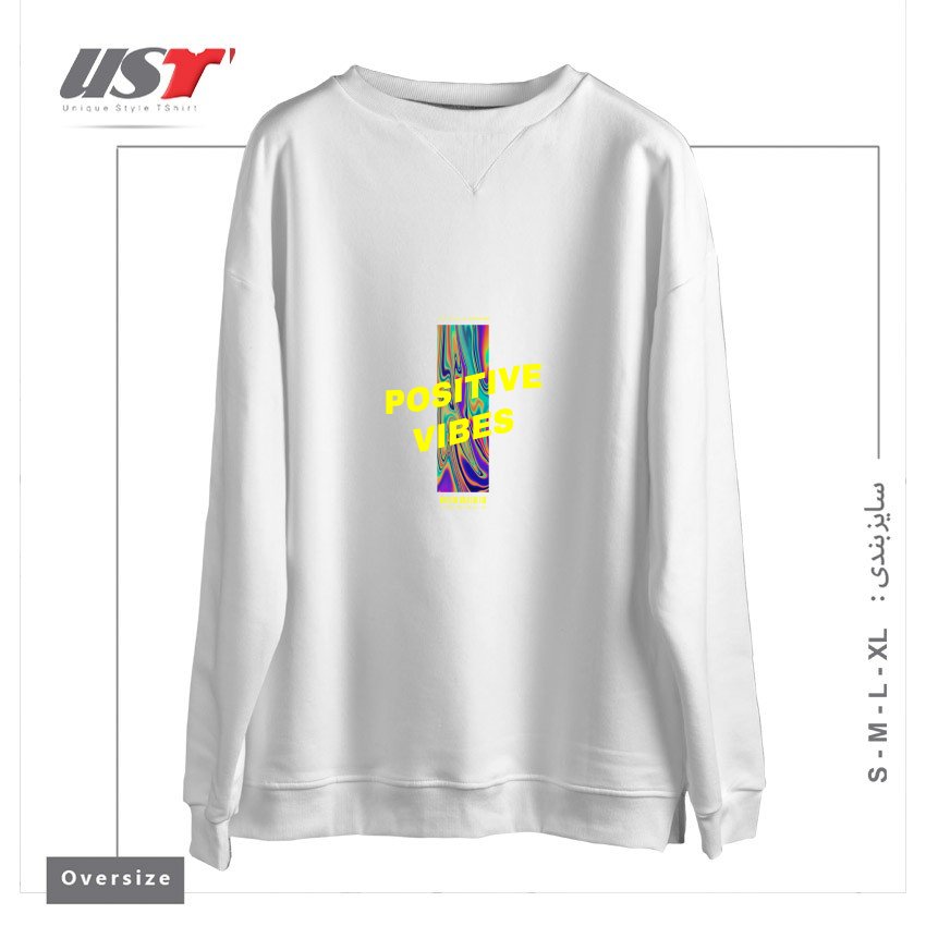 سوییشرت اورسایز طرح typography 32