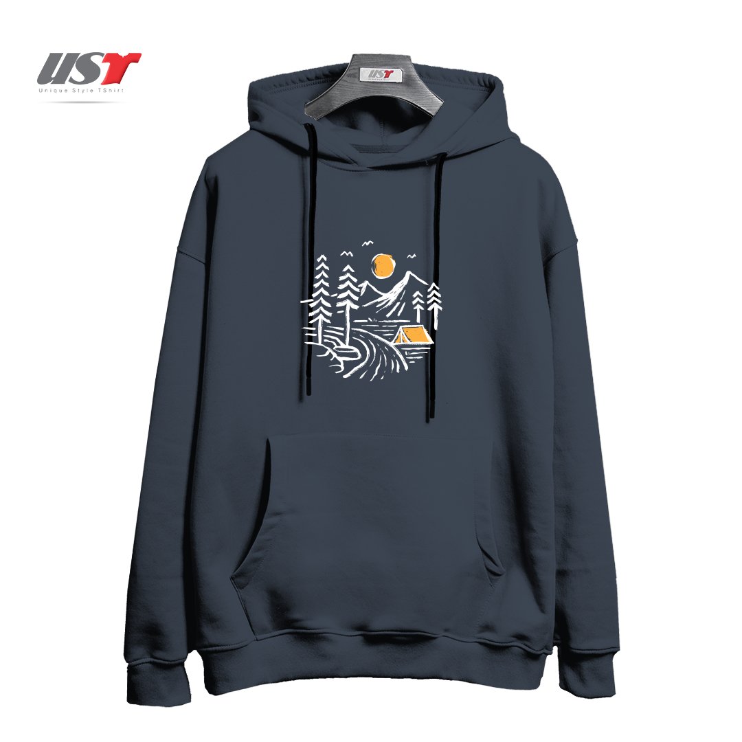 طرح CAMPING هودی اورسایزرنگ دودی