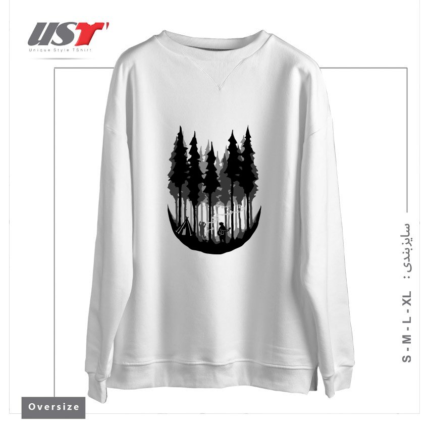 سوییشرت اورسایز طرح ENJOY CAMPING