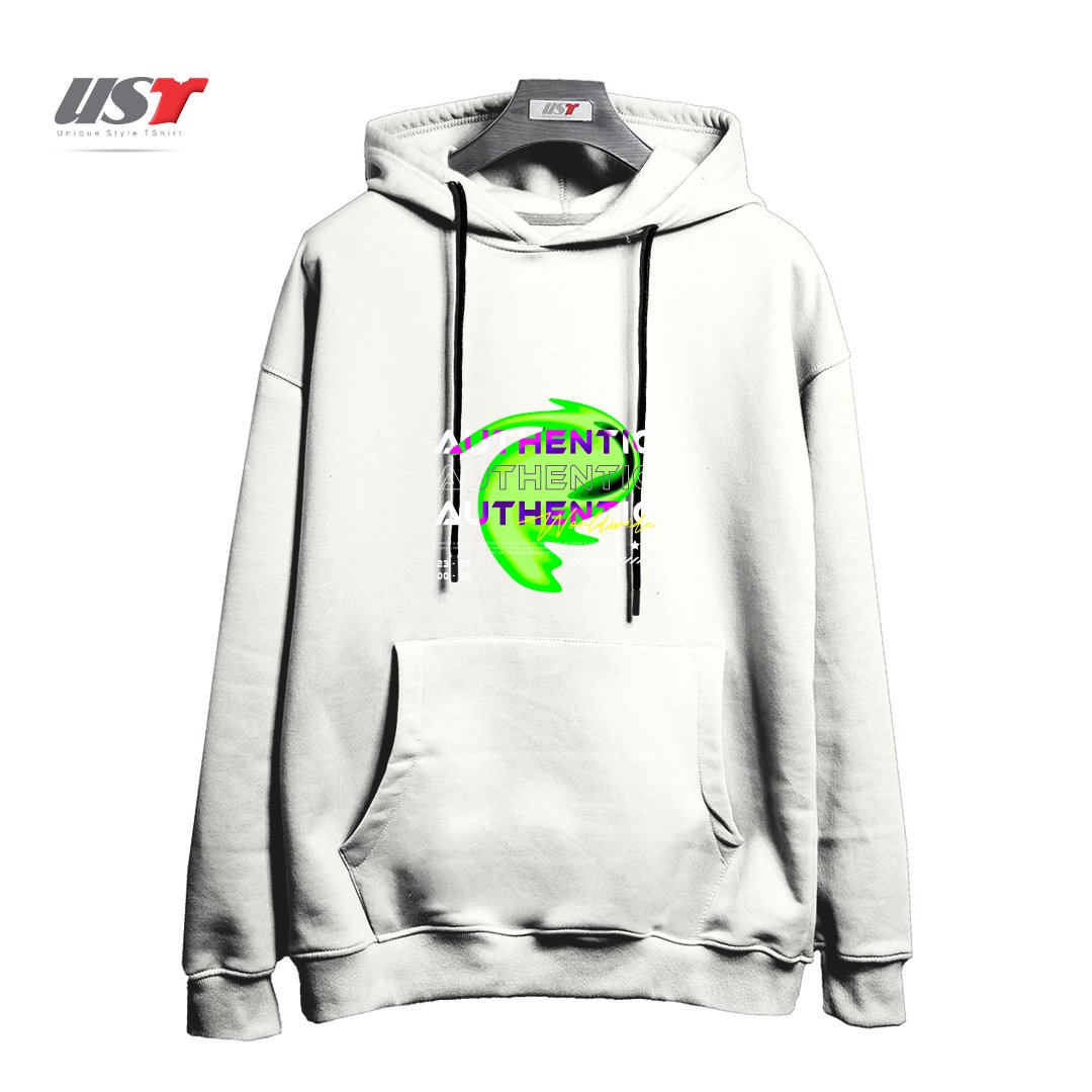 طرح typography 59 هودی اورسایزرنگ سفید