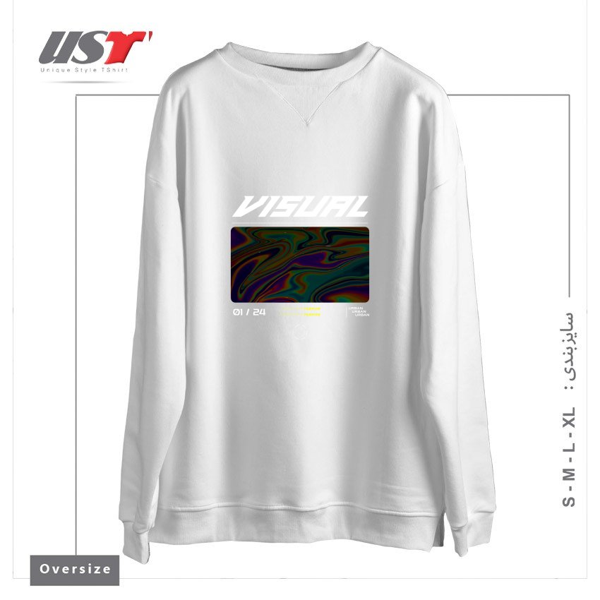 سوییشرت اورسایز طرح typography 63