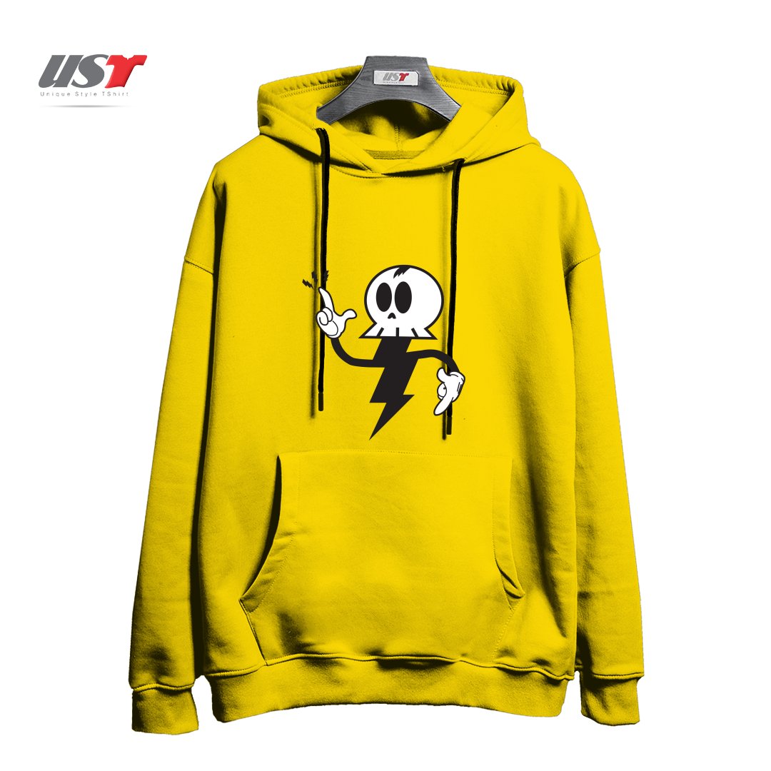 طرح DEATHRAY هودی اورسایزرنگ زرد