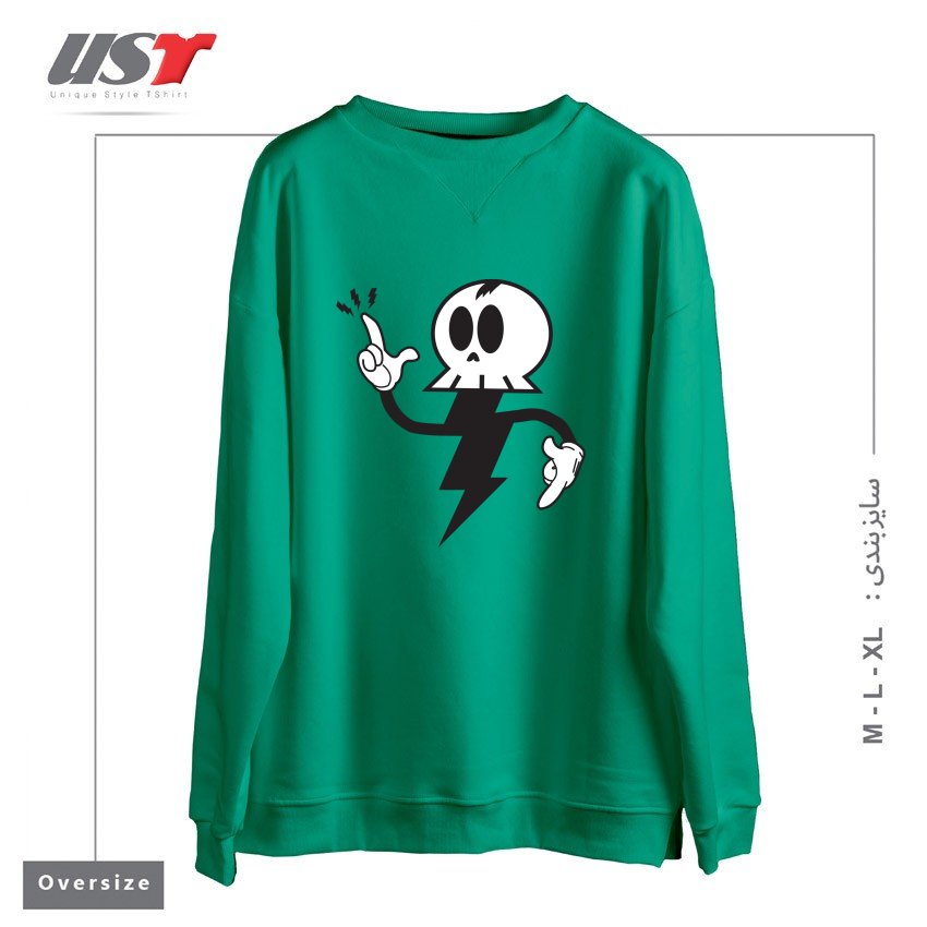 سوییشرت اورسایز طرح DEATHRAY