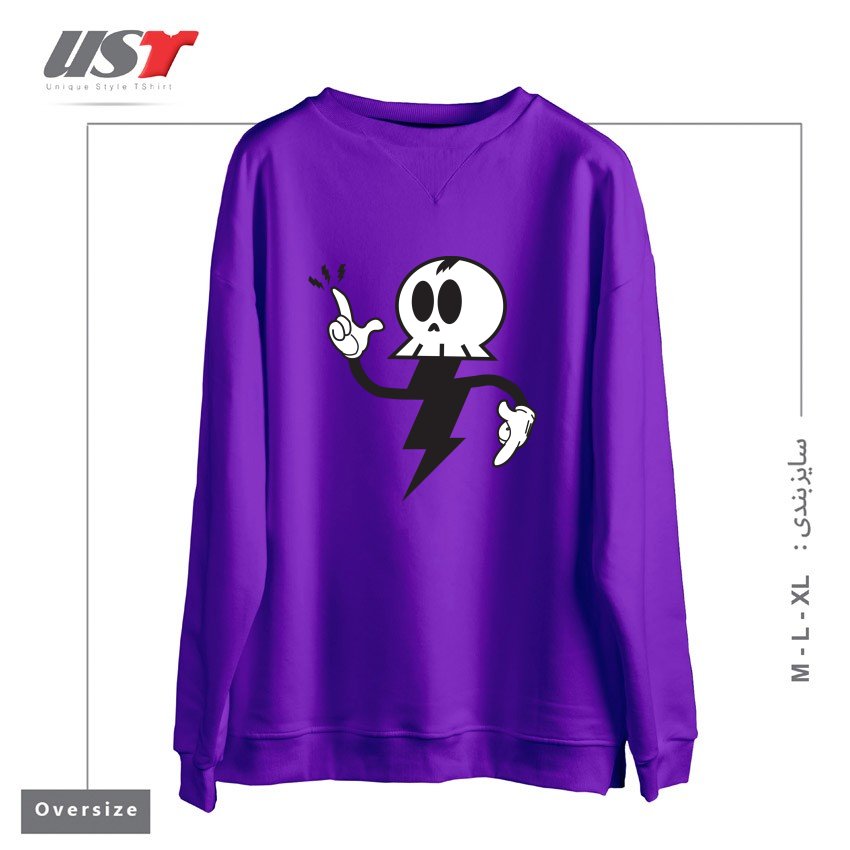 سوییشرت اورسایز طرح DEATHRAY