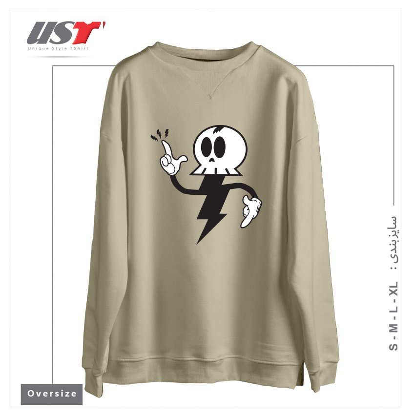 سوییشرت اورسایز طرح DEATHRAY