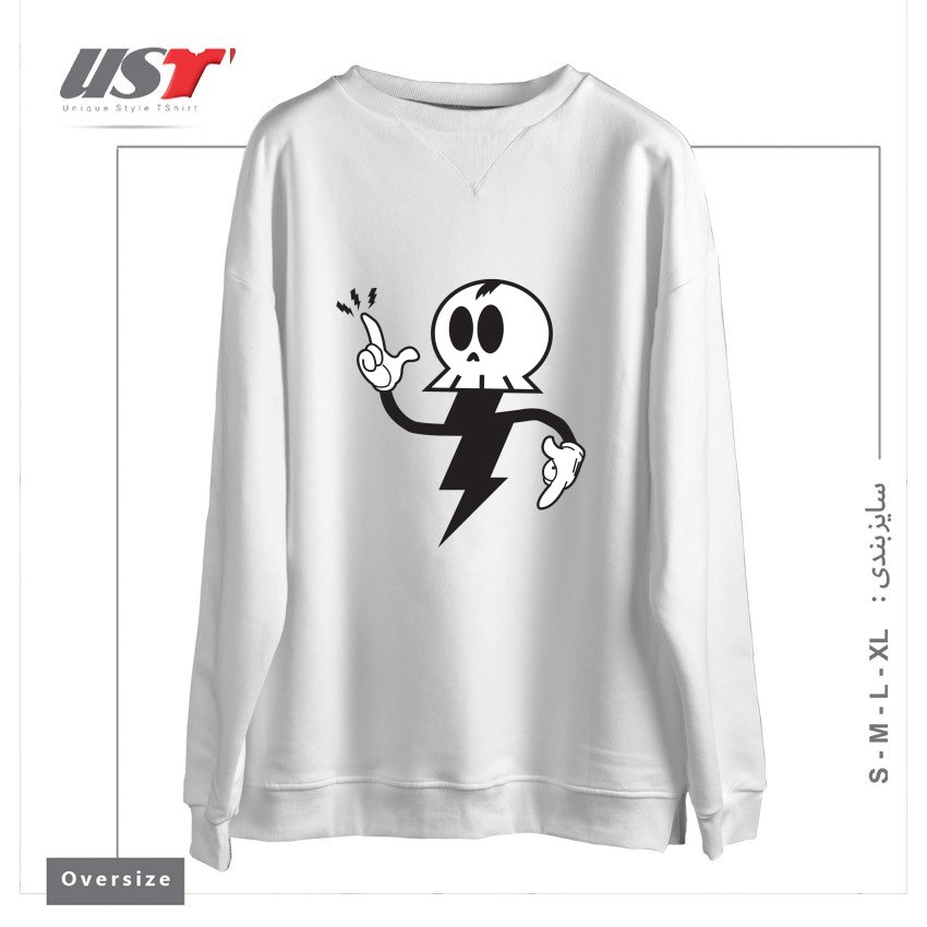 سوییشرت اورسایز طرح DEATHRAY
