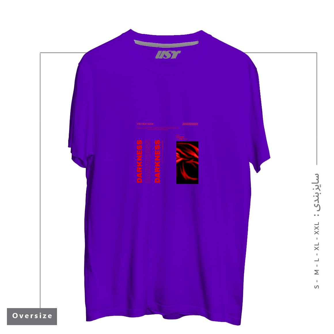 تیشرت اورسایز طرح typography 68