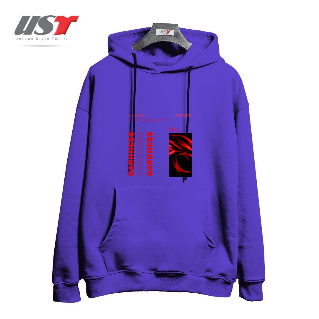 طرح typography 68 هودی اورسایزرنگ بنفش