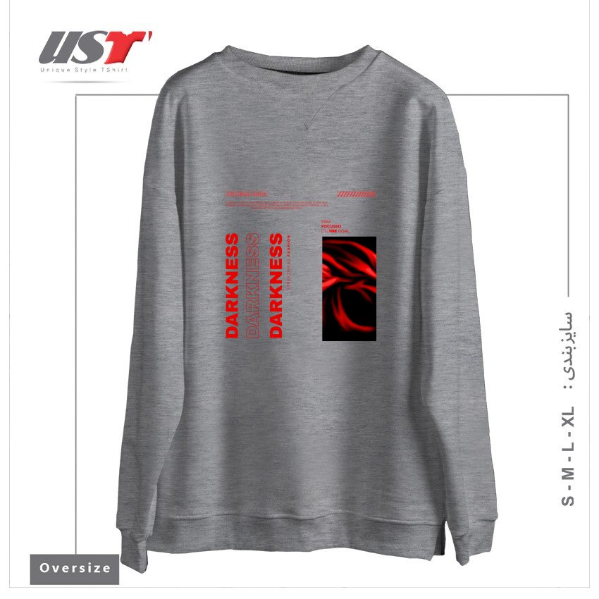 سوییشرت اورسایز طرح typography 68