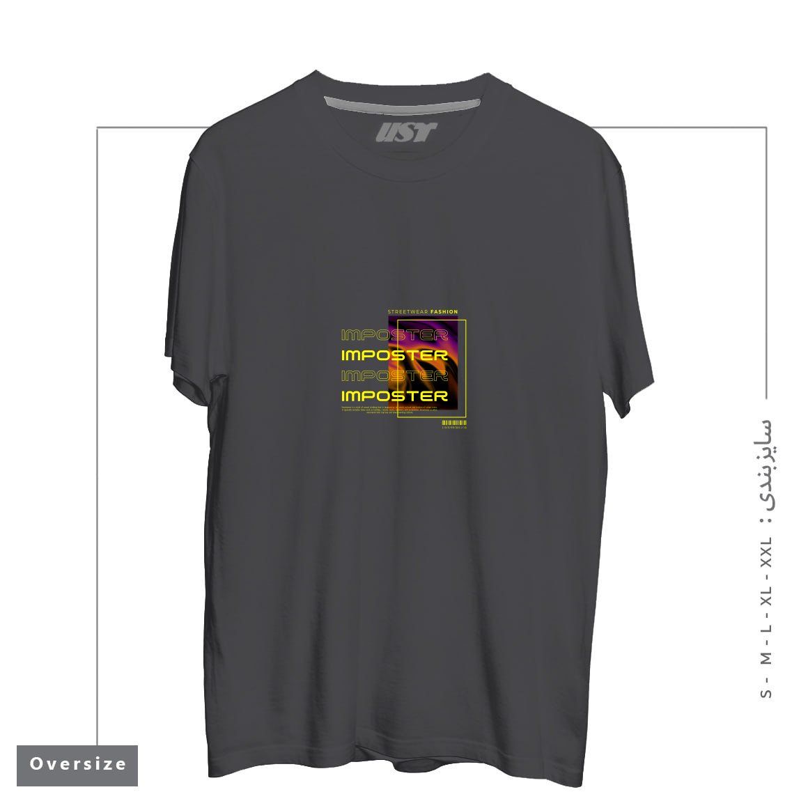تیشرت اورسایز طرح typography 69