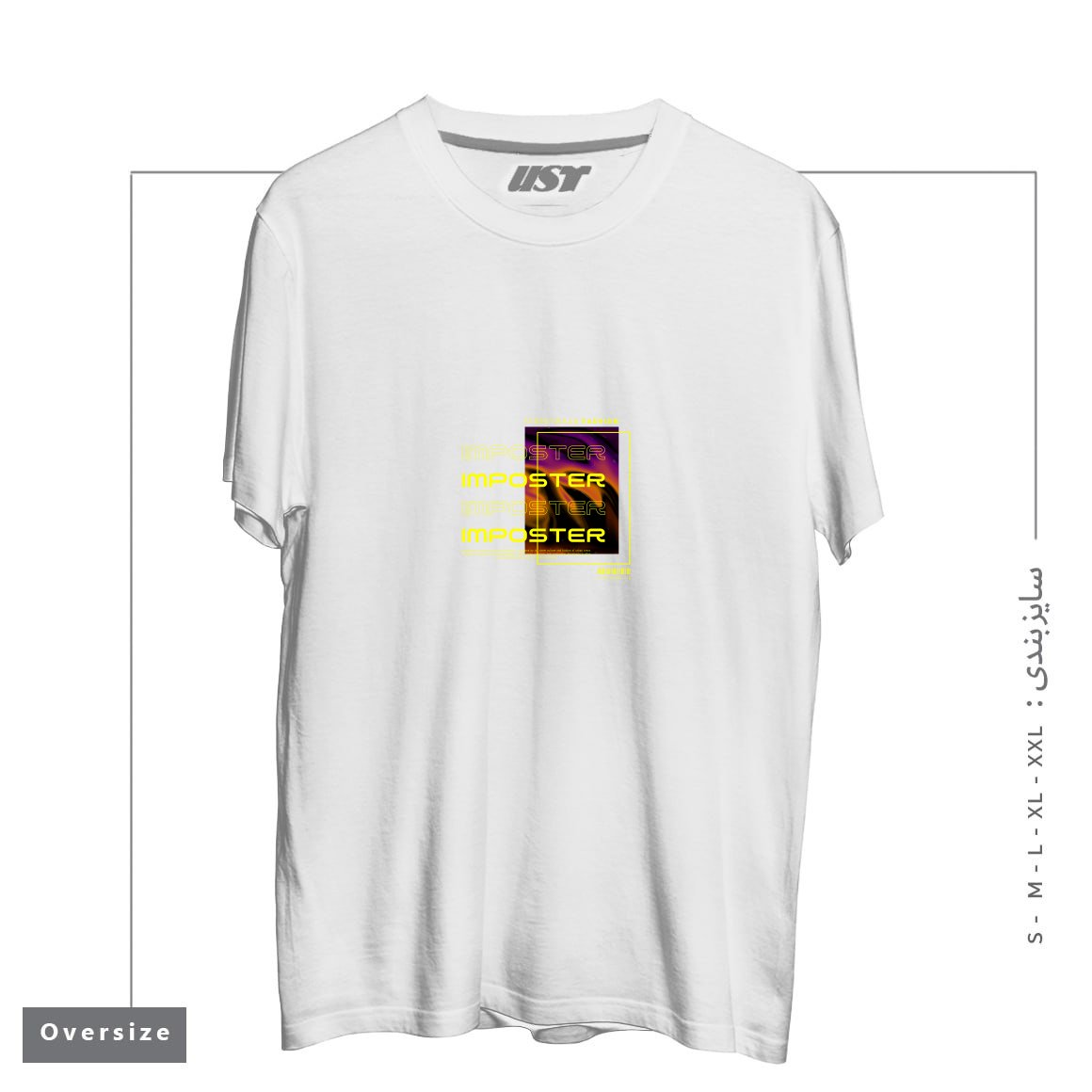 تیشرت اورسایز طرح typography 69