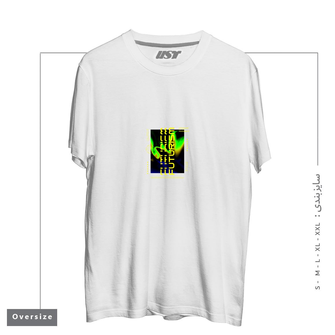 تیشرت اورسایز طرح typography 70