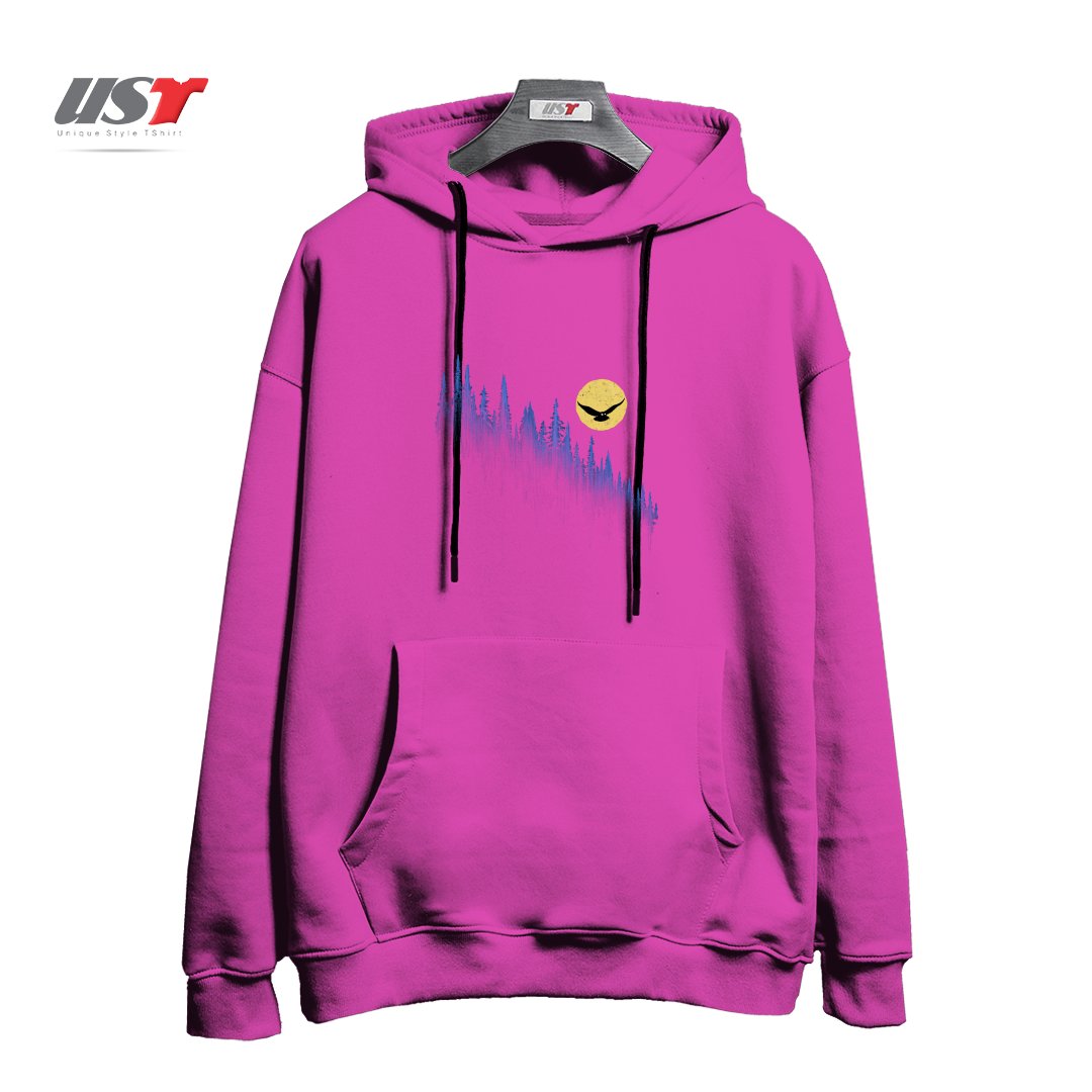 هودی اورسایز طرح OWL MOON