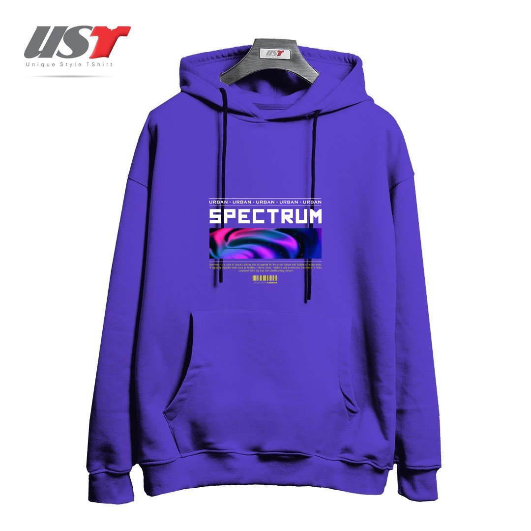 طرح typography 90 هودی اورسایزرنگ بنفش