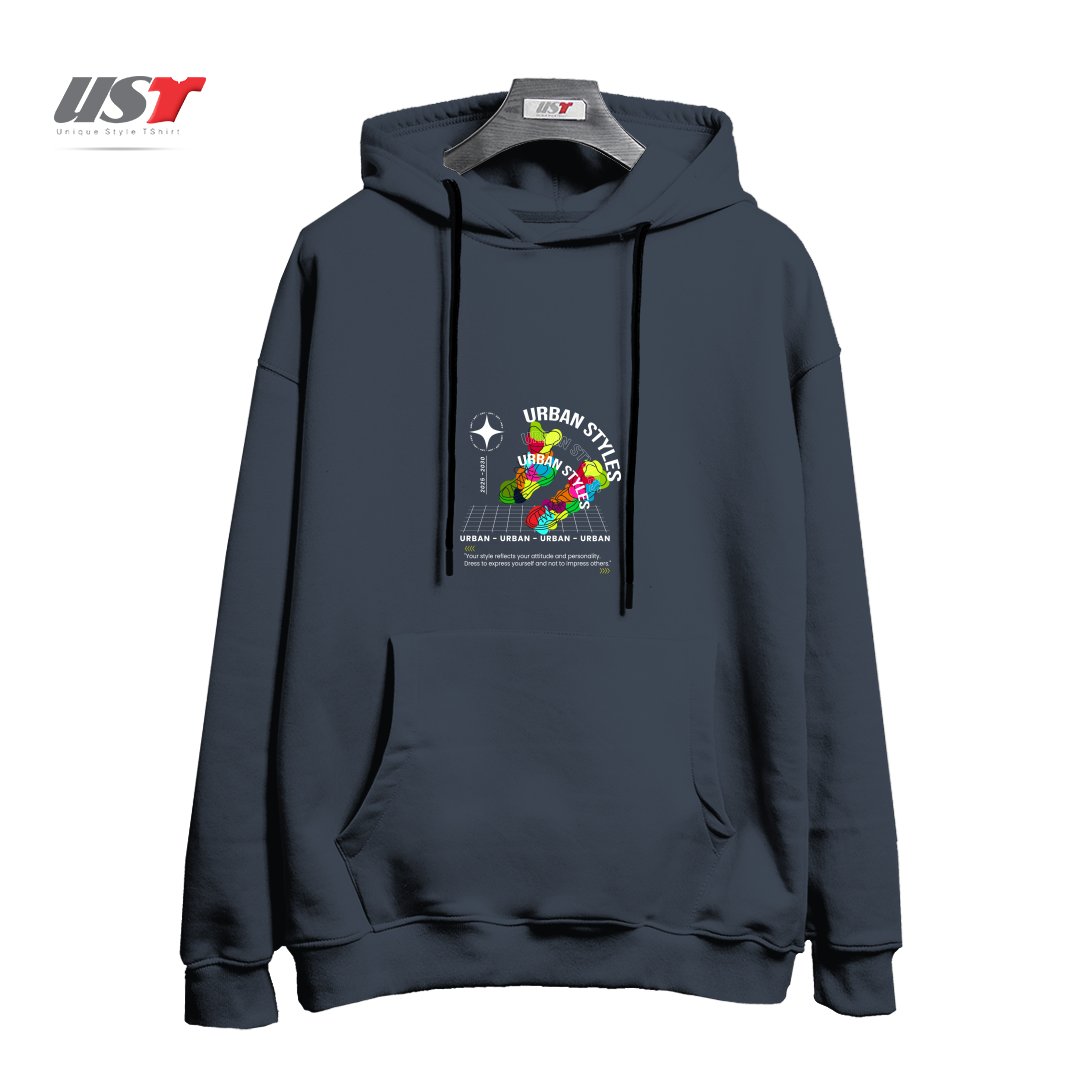 طرح typography 94 هودی اورسایزرنگ دودی