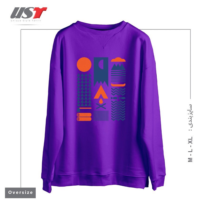 سوییشرت اورسایز طرح SIMPLIFY