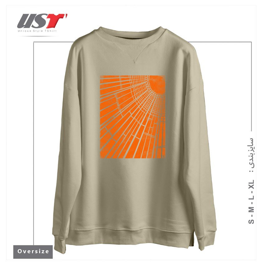 سوییشرت اورسایز طرح SUNLIGHT