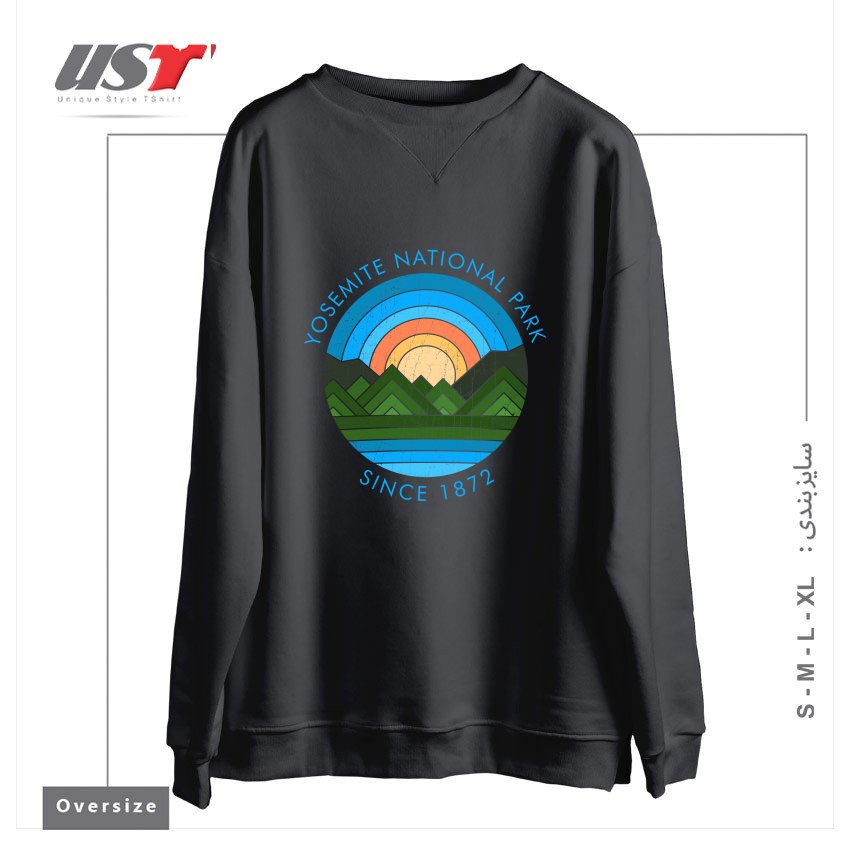 سوییشرت اورسایز طرح YOSEMITE
