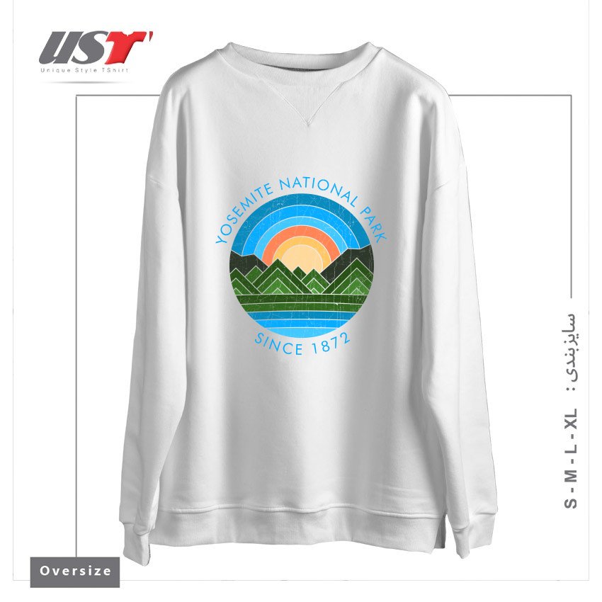سوییشرت اورسایز طرح YOSEMITE