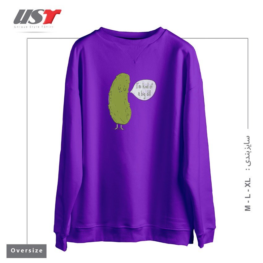 سوییشرت اورسایز طرح BIG DILL