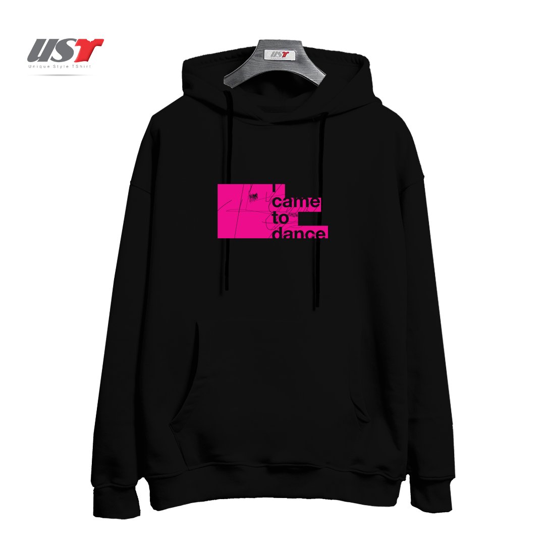 طرح I WANNA DANCE هودی اورسایزرنگ مشکی