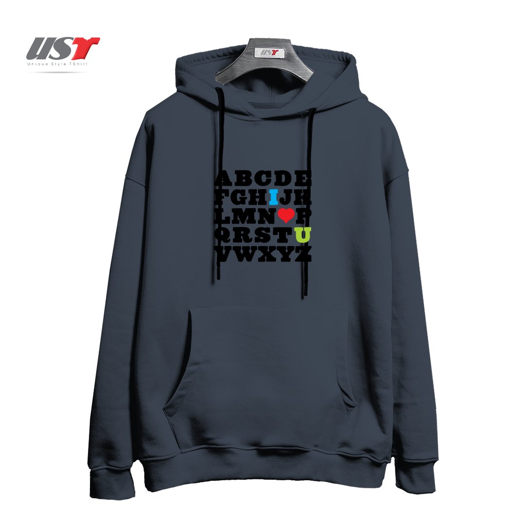 طرح LOVE YOUR FELLOW AS YOURSELF هودی اورسایزرنگ دودی