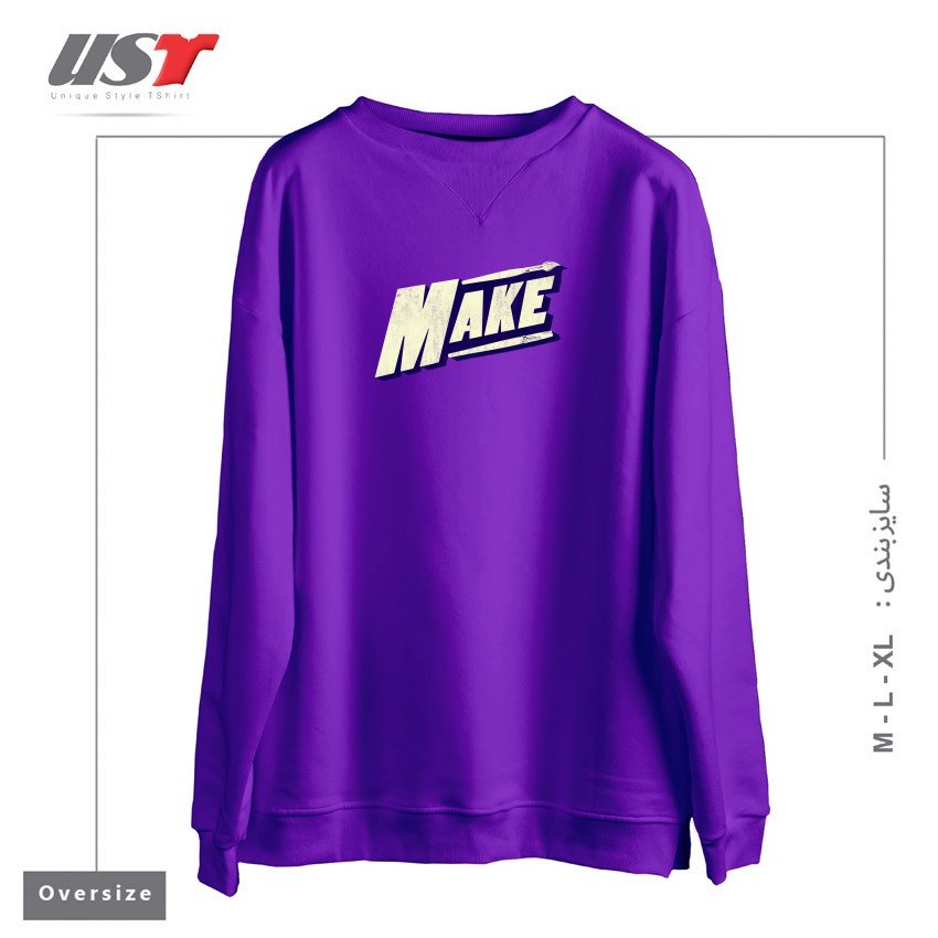 سوییشرت اورسایز طرح MAKE  DAN ELIJAH FAJARDO  DTG