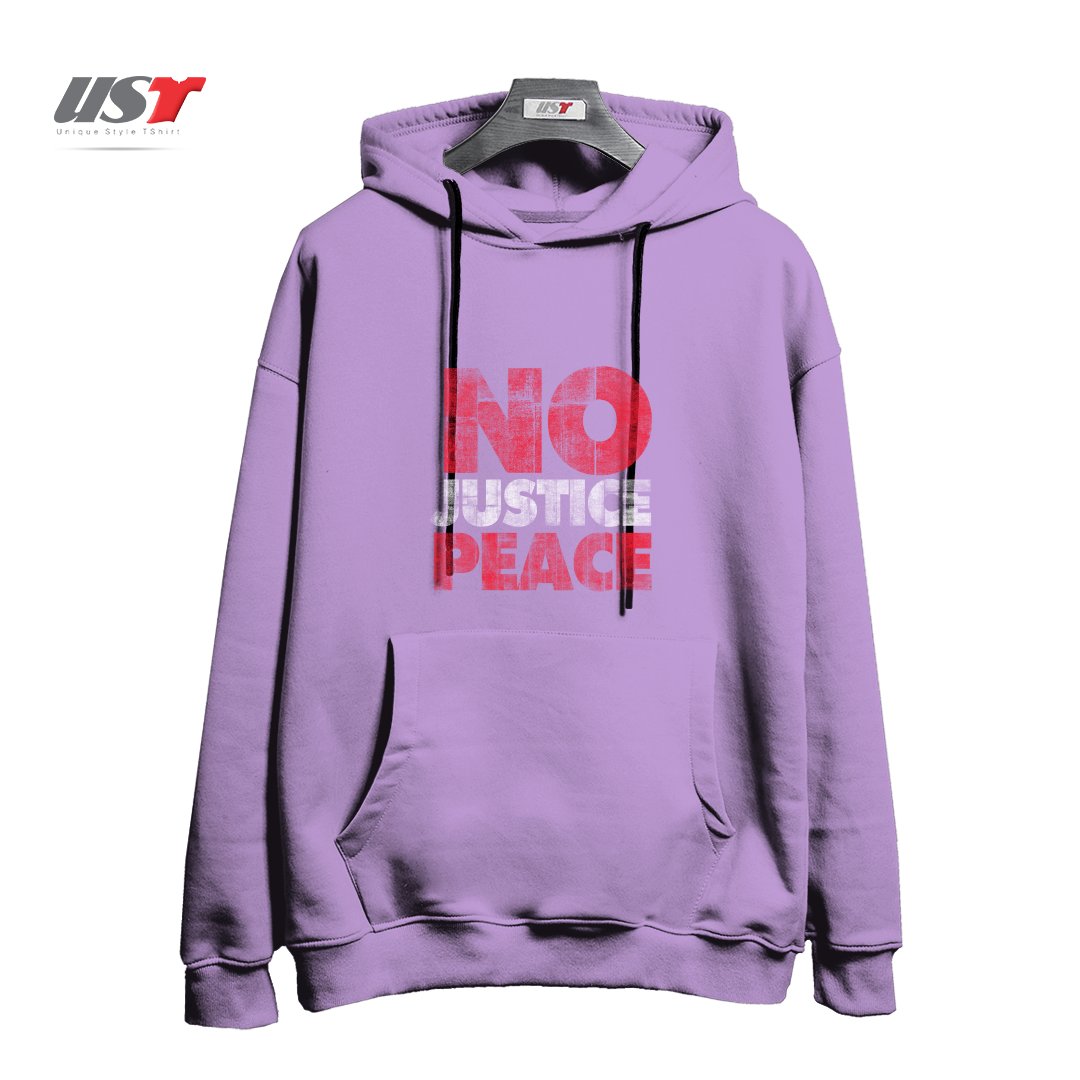 طرح NO JUSTICE NO PEACE هودی اورسایزرنگ یاسی