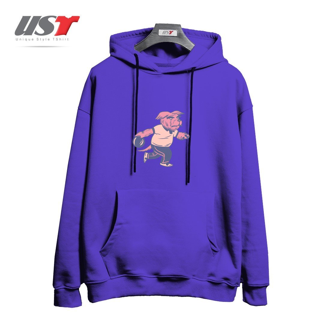 طرح ALLEY DOG هودی اورسایزرنگ بنفش