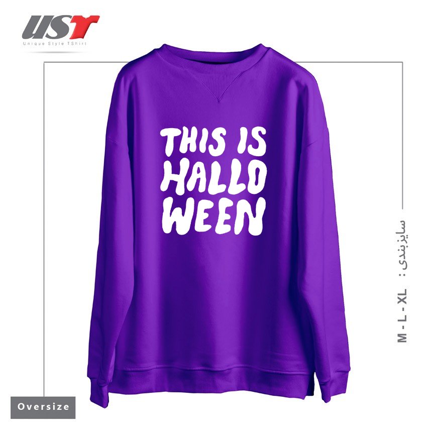 سوییشرت اورسایز طرح THIS IS HALLOWEEN