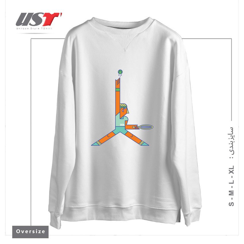 سوییشرت اورسایز طرح 006A