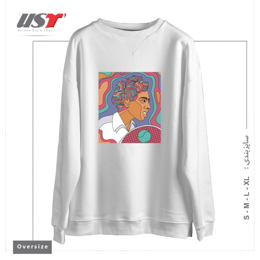 سوییشرت اورسایز طرح ALTHEA GIBSON