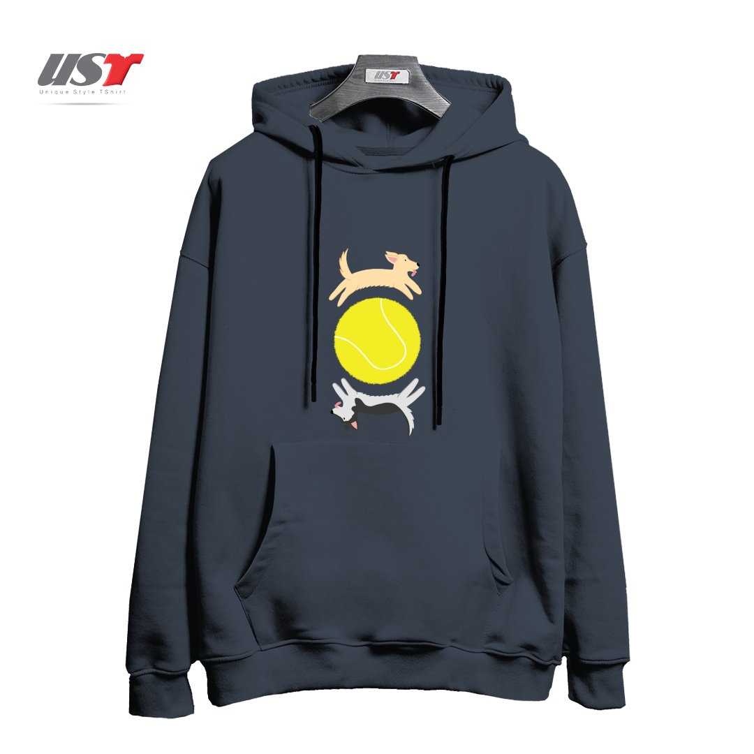 طرح BALL IS LIFE هودی اورسایزرنگ دودی