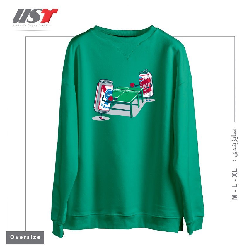 سوییشرت اورسایز طرح BEER PONG