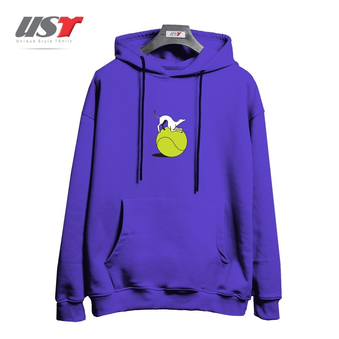 طرح FETCH هودی اورسایزرنگ بنفش