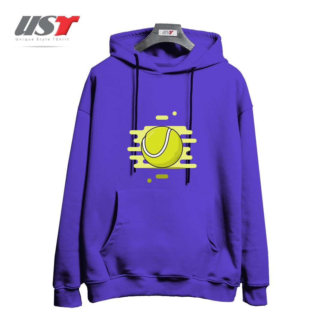 هودی اورسایز طرح GREEN TENNIS BALL
