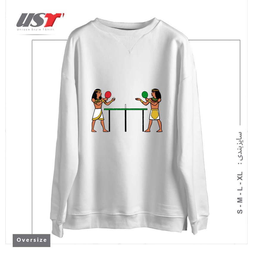 سوییشرت اورسایز طرح HEIRO-PONG