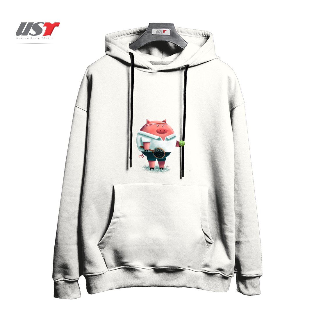 هودی اورسایز طرح TENNIS PIG