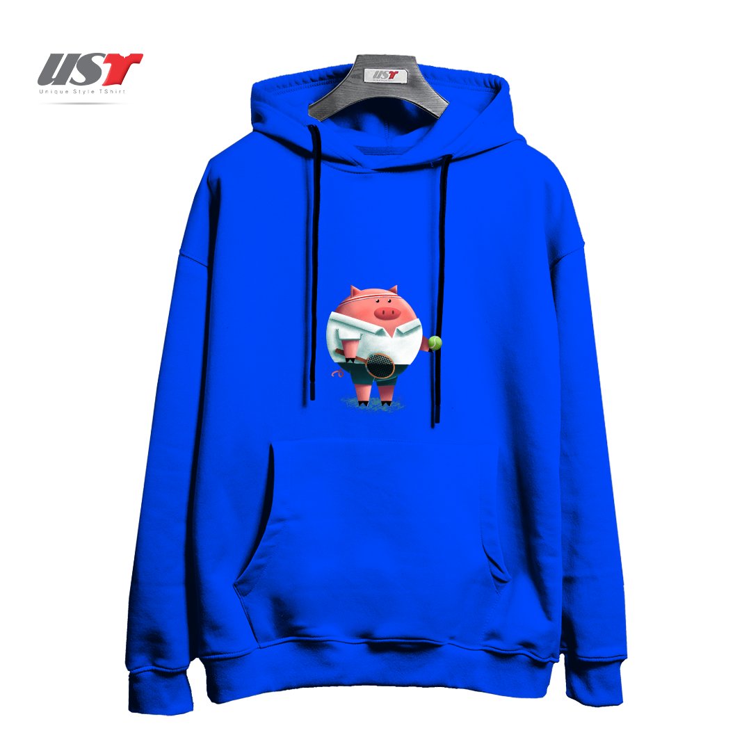 هودی اورسایز طرح TENNIS PIG