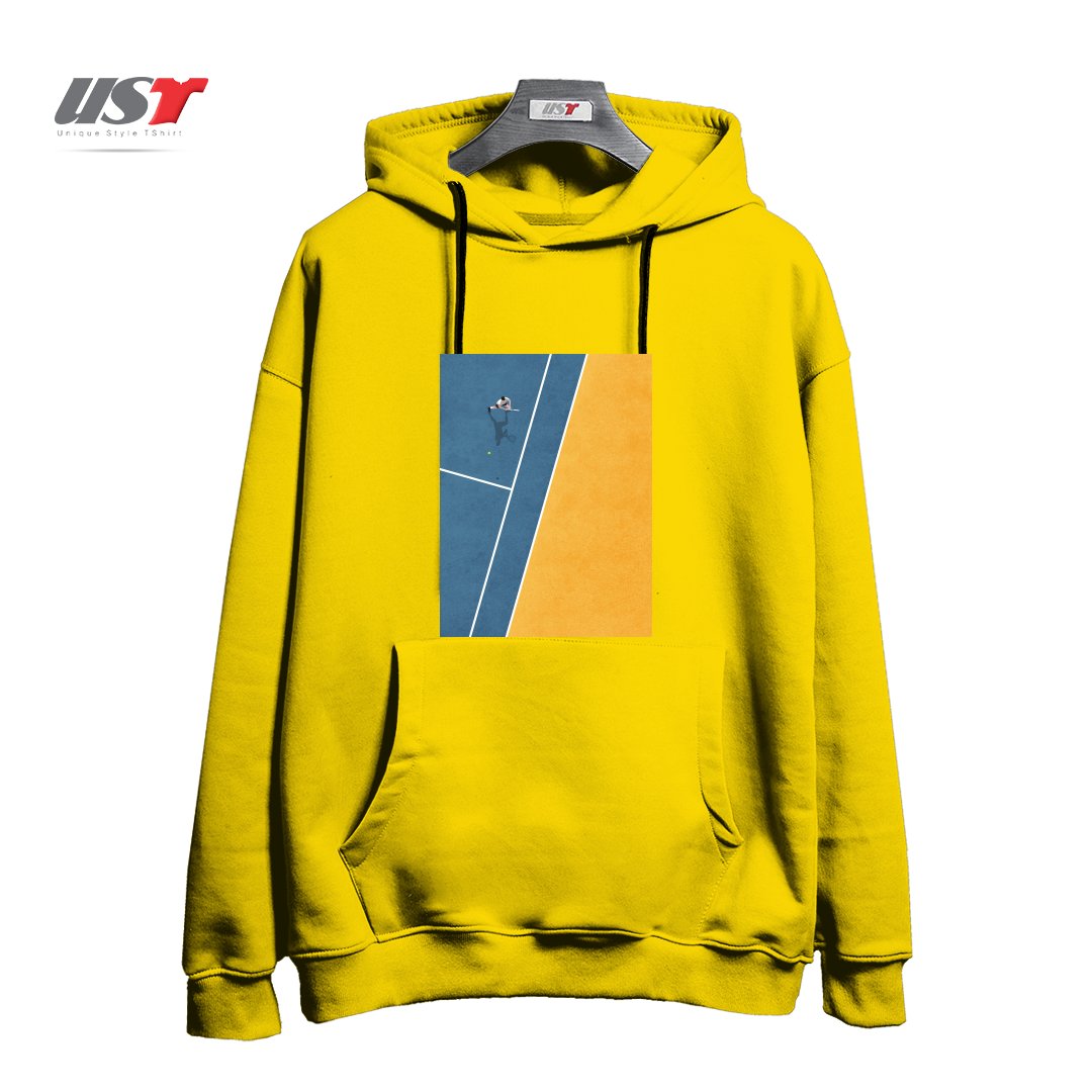 هودی اورسایز طرح TENNIS PLAYER