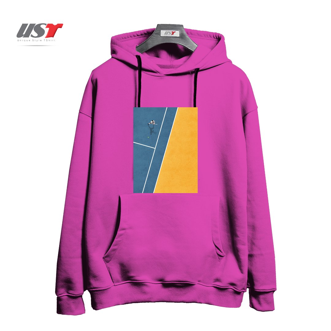 هودی اورسایز طرح TENNIS PLAYER