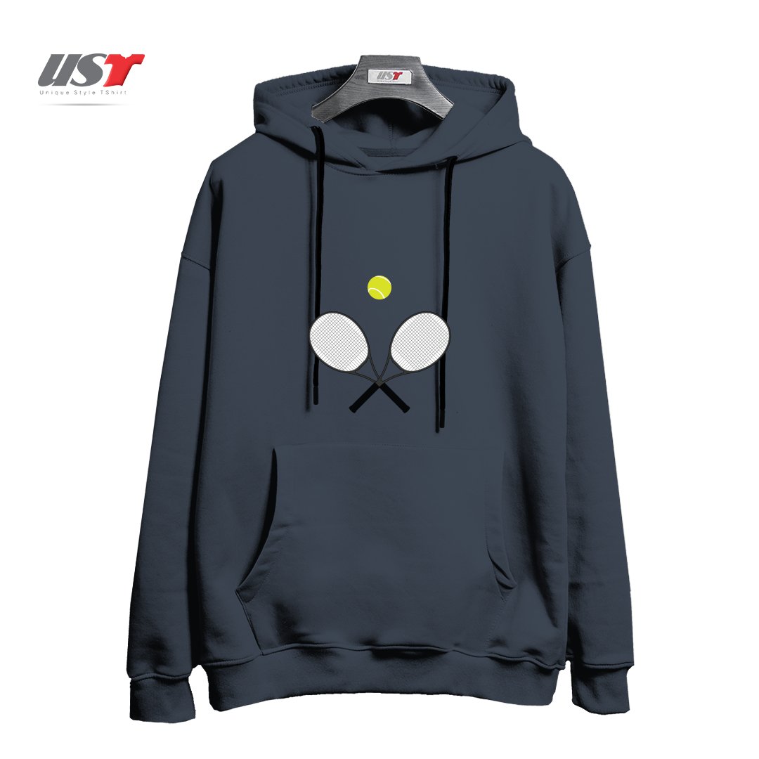 طرح TENNIS RACKET AND BALL 2 هودی اورسایزرنگ دودی