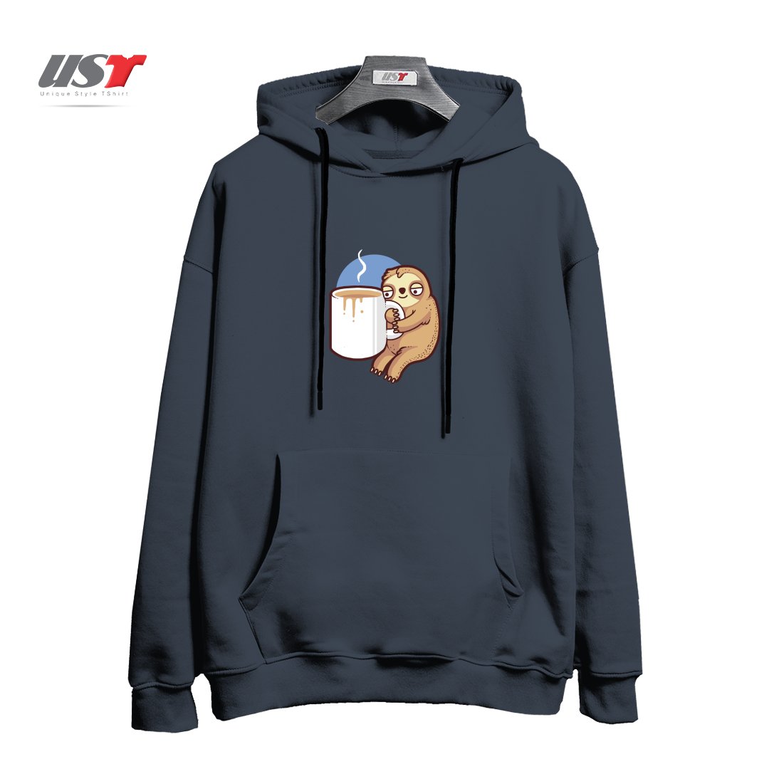 طرح AHHH MORNINGS هودی اورسایزرنگ دودی