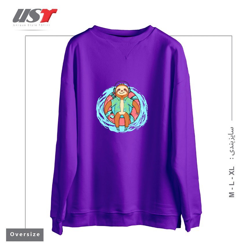 سوییشرت اورسایز طرح EVERYDAY IS HOLIDAY